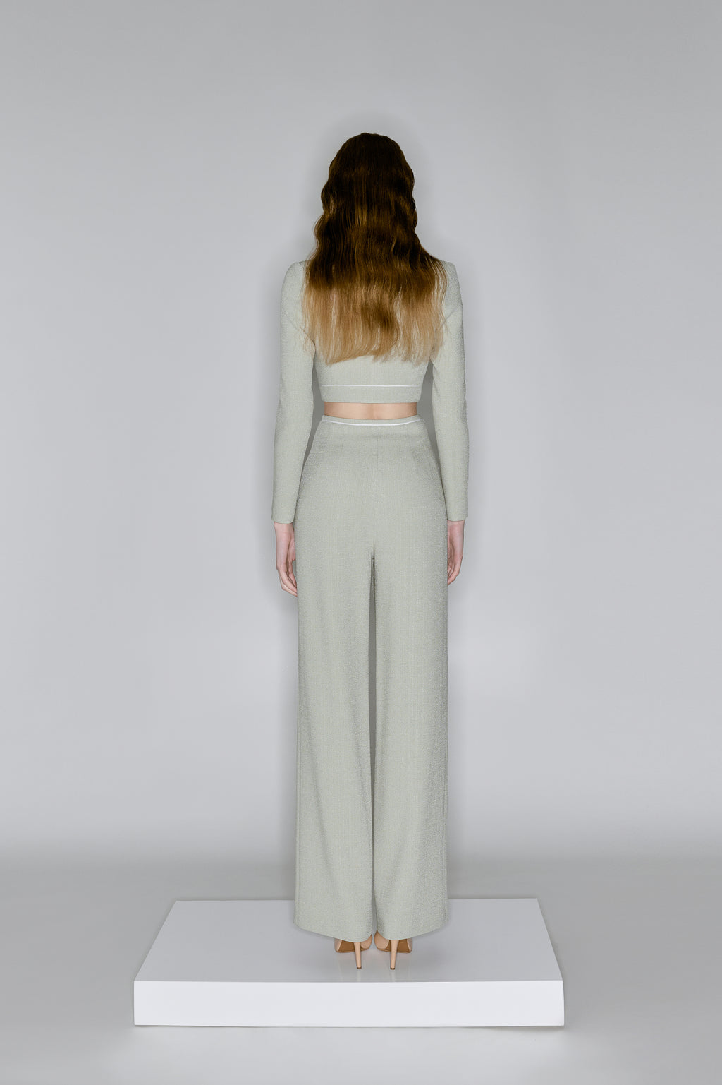 Sage Cropped Blazer