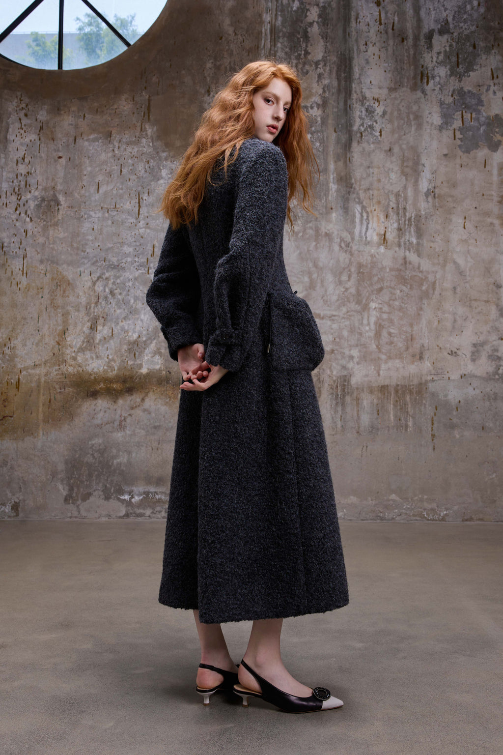 Dark Grey Maxi Coat