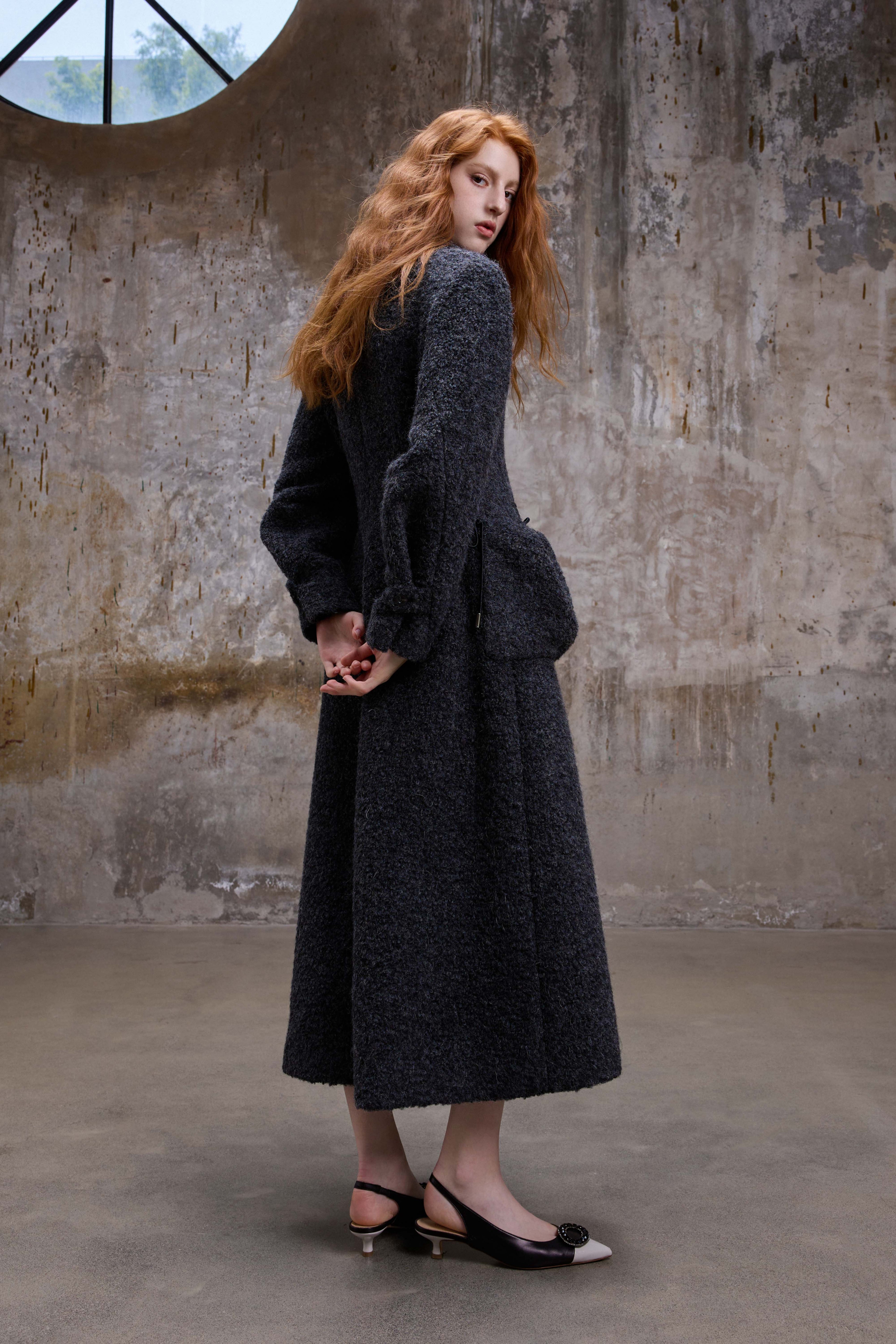 Dark Grey Maxi Coat
