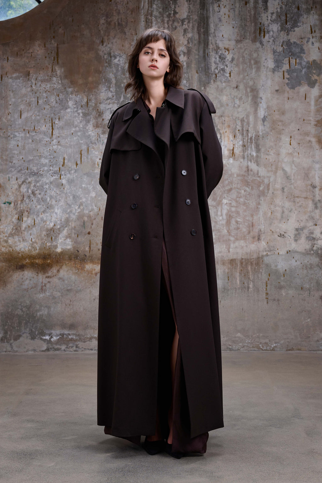 Chocolate Brown Trench