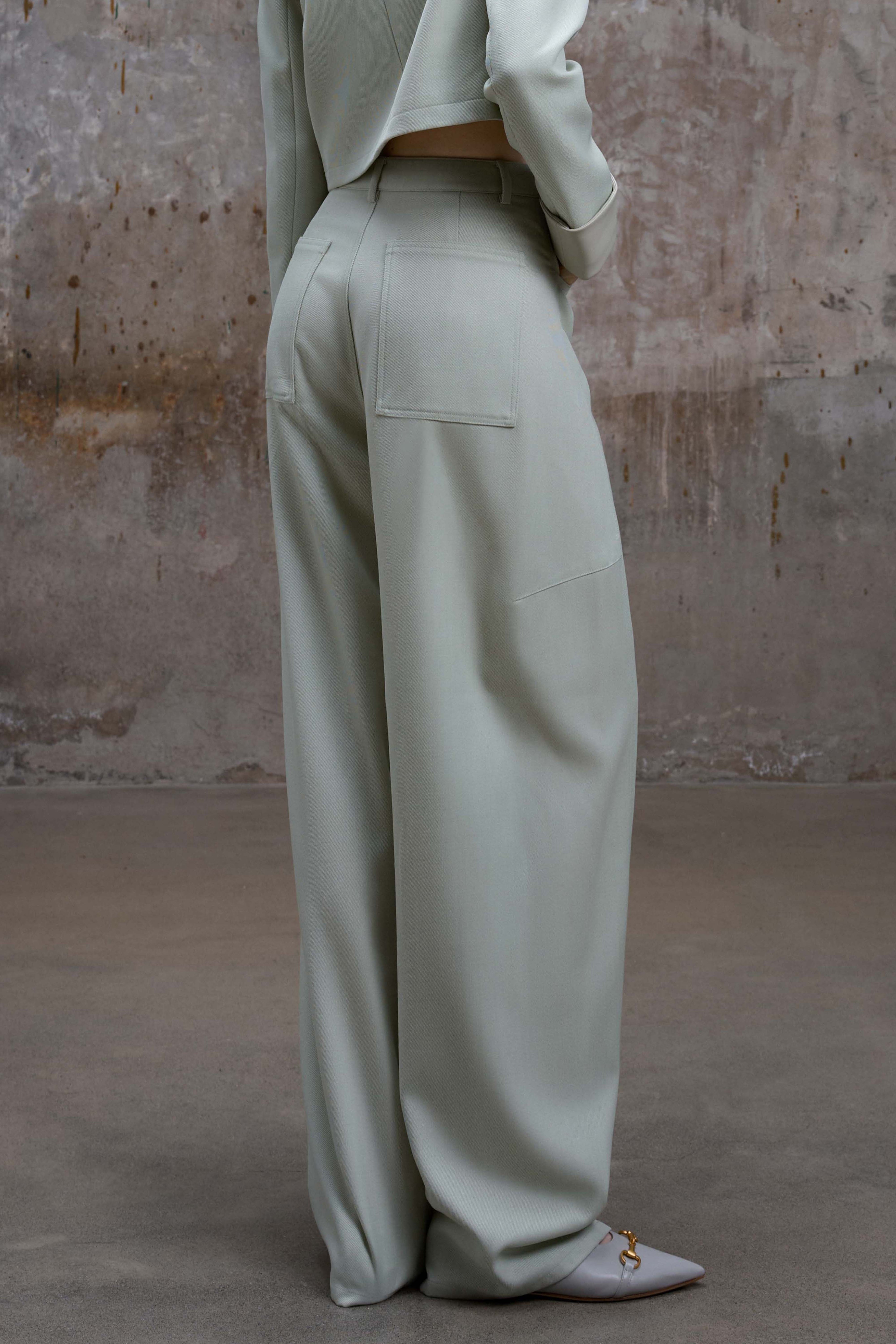 Mint Loose-Fit Pants