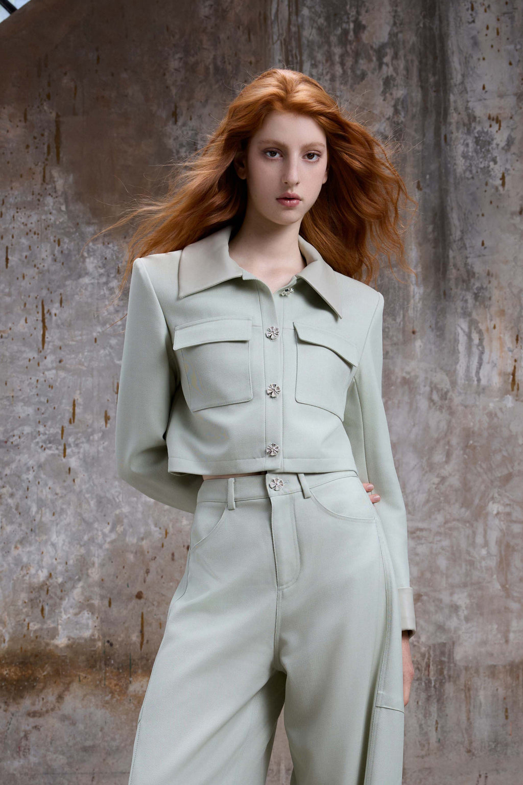 Mint Crop Jacket
