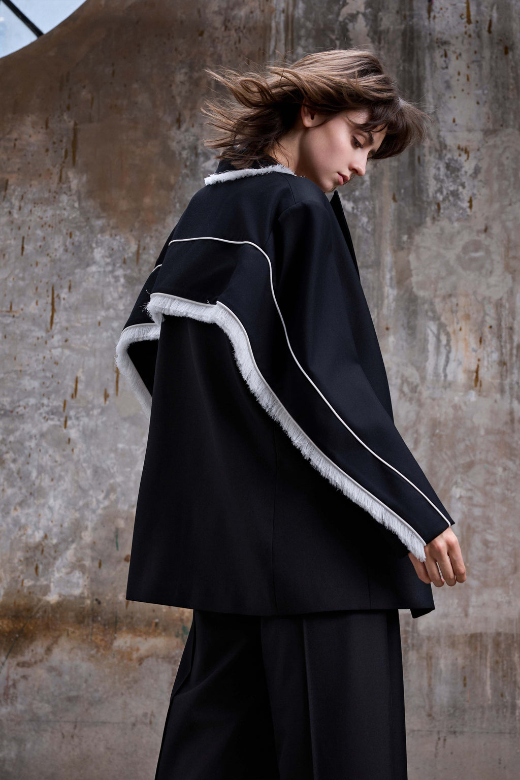 Fringed Oversized Blazer
