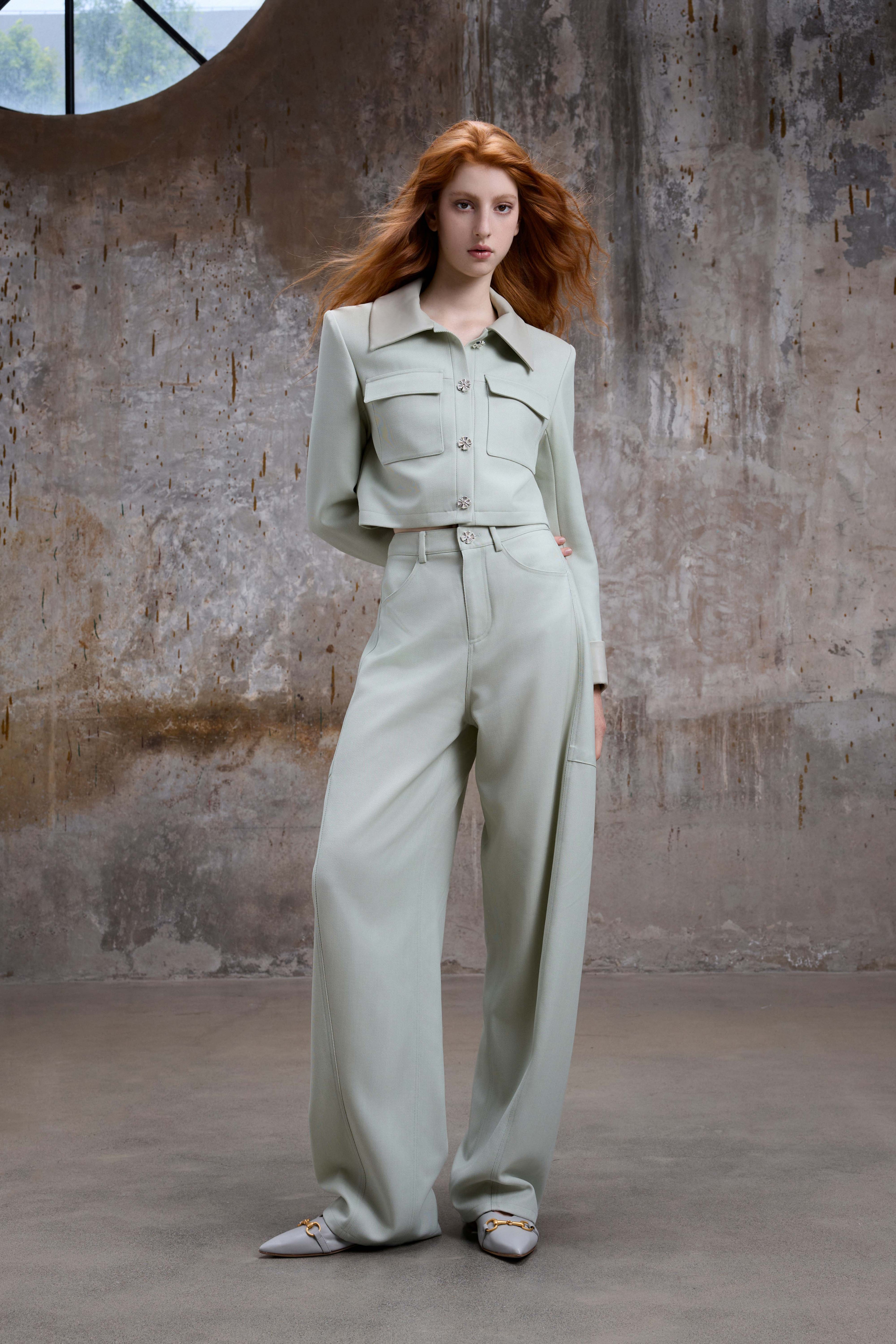 Mint Loose-Fit Pants