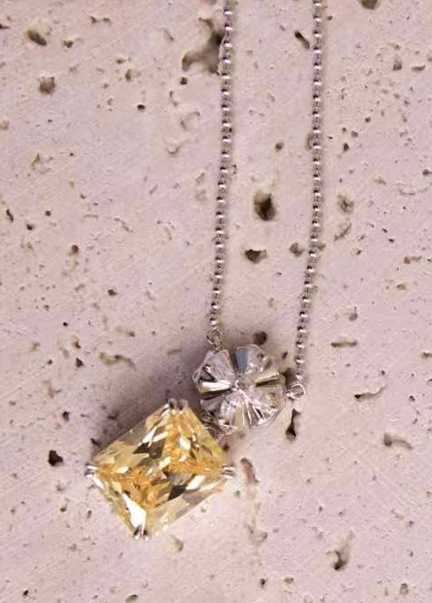 Yellow Quartz Necklace