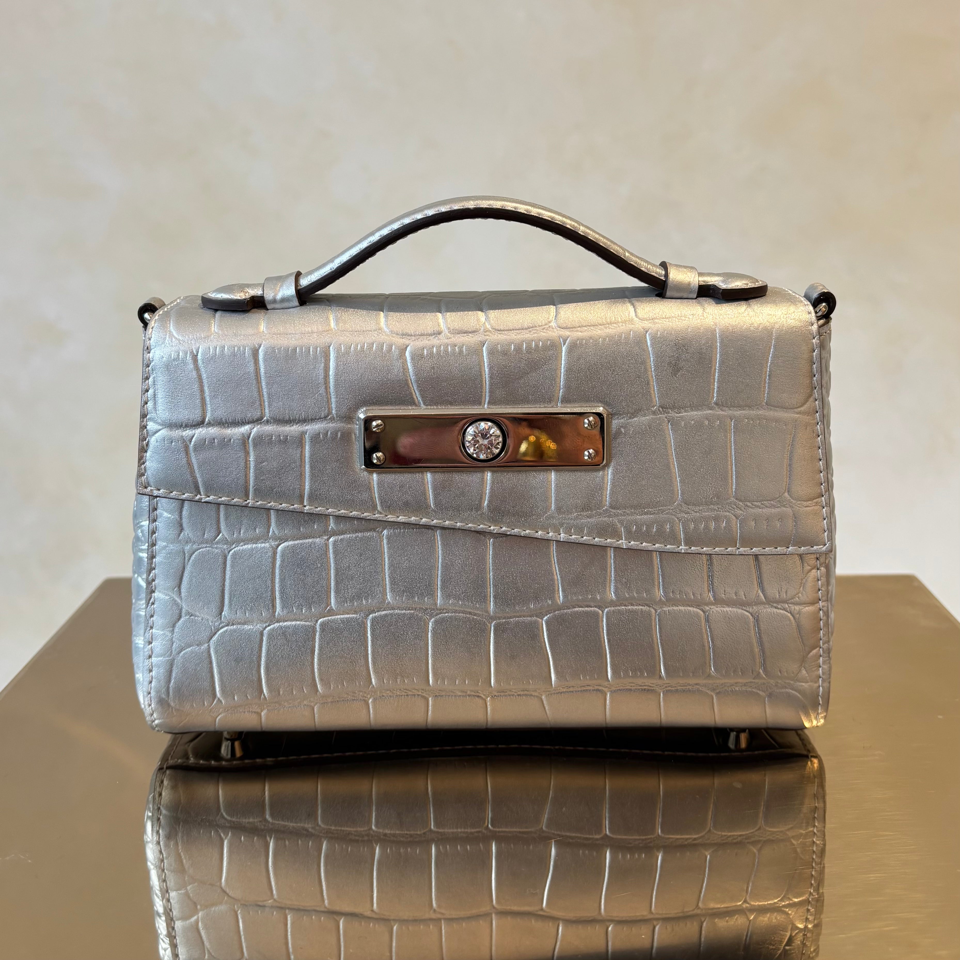 Small Matt Silver Bag