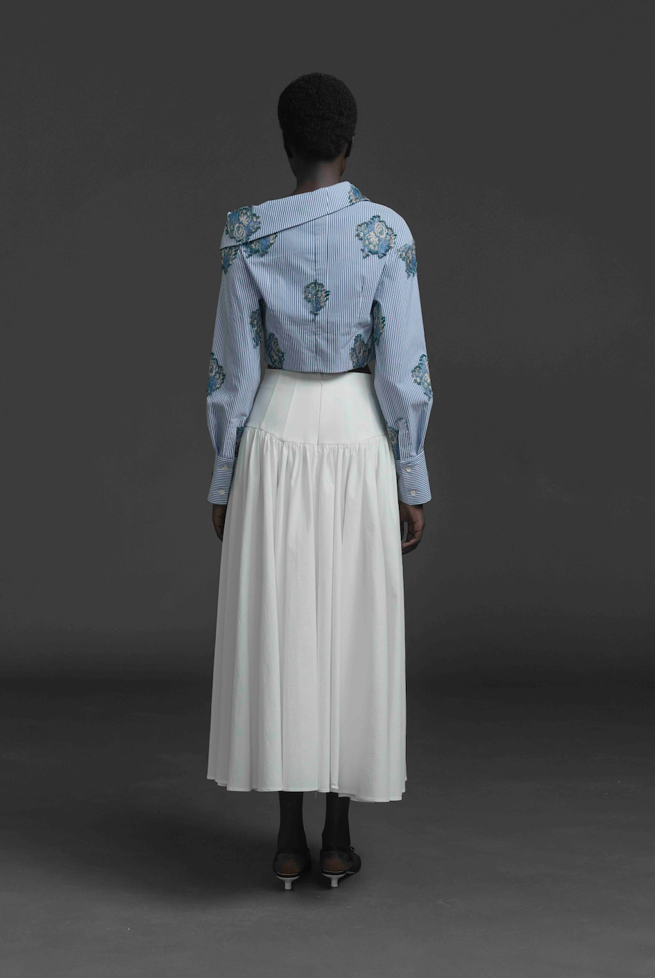 Asymmetric Collared Shirt