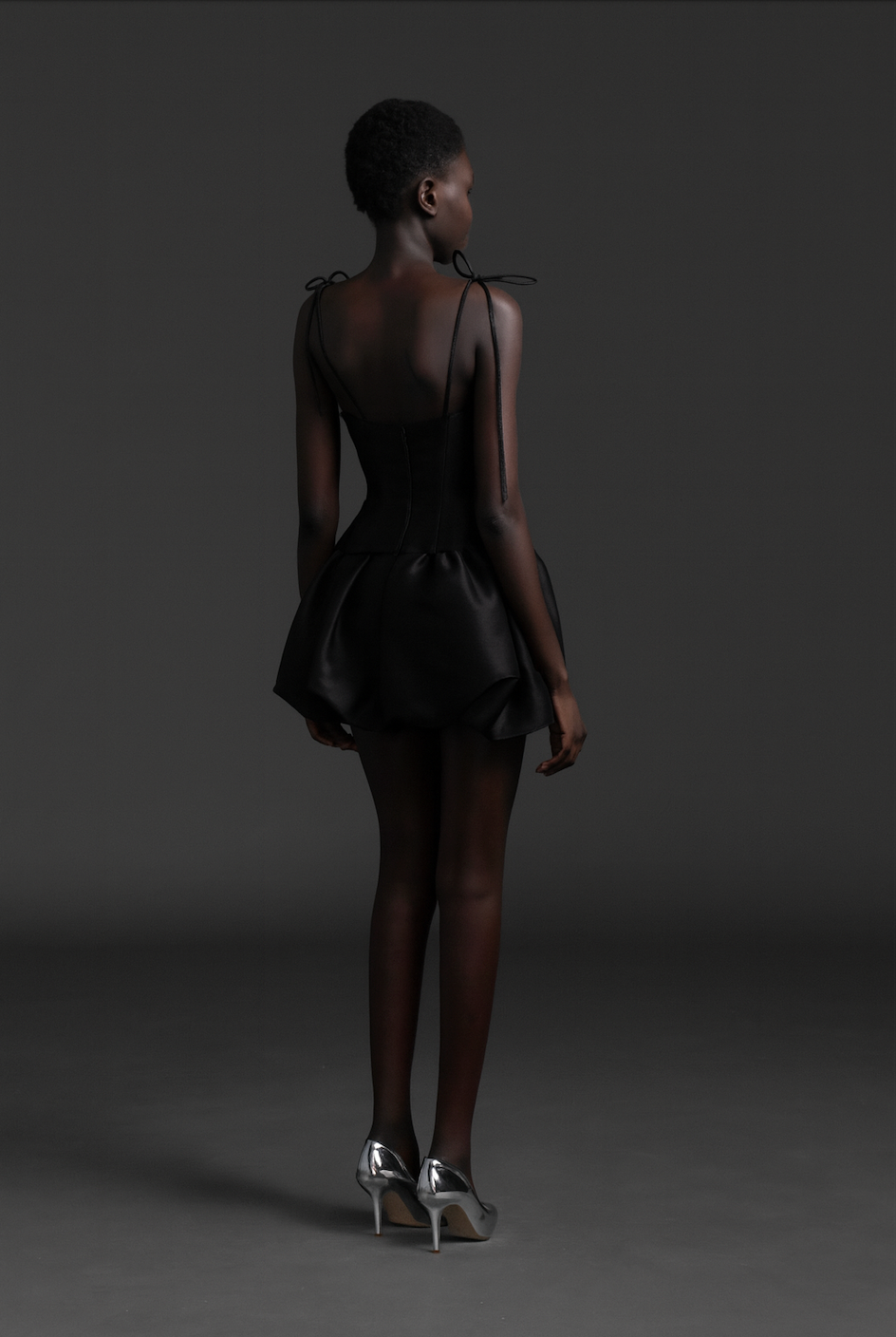 Black Ruched Camisole