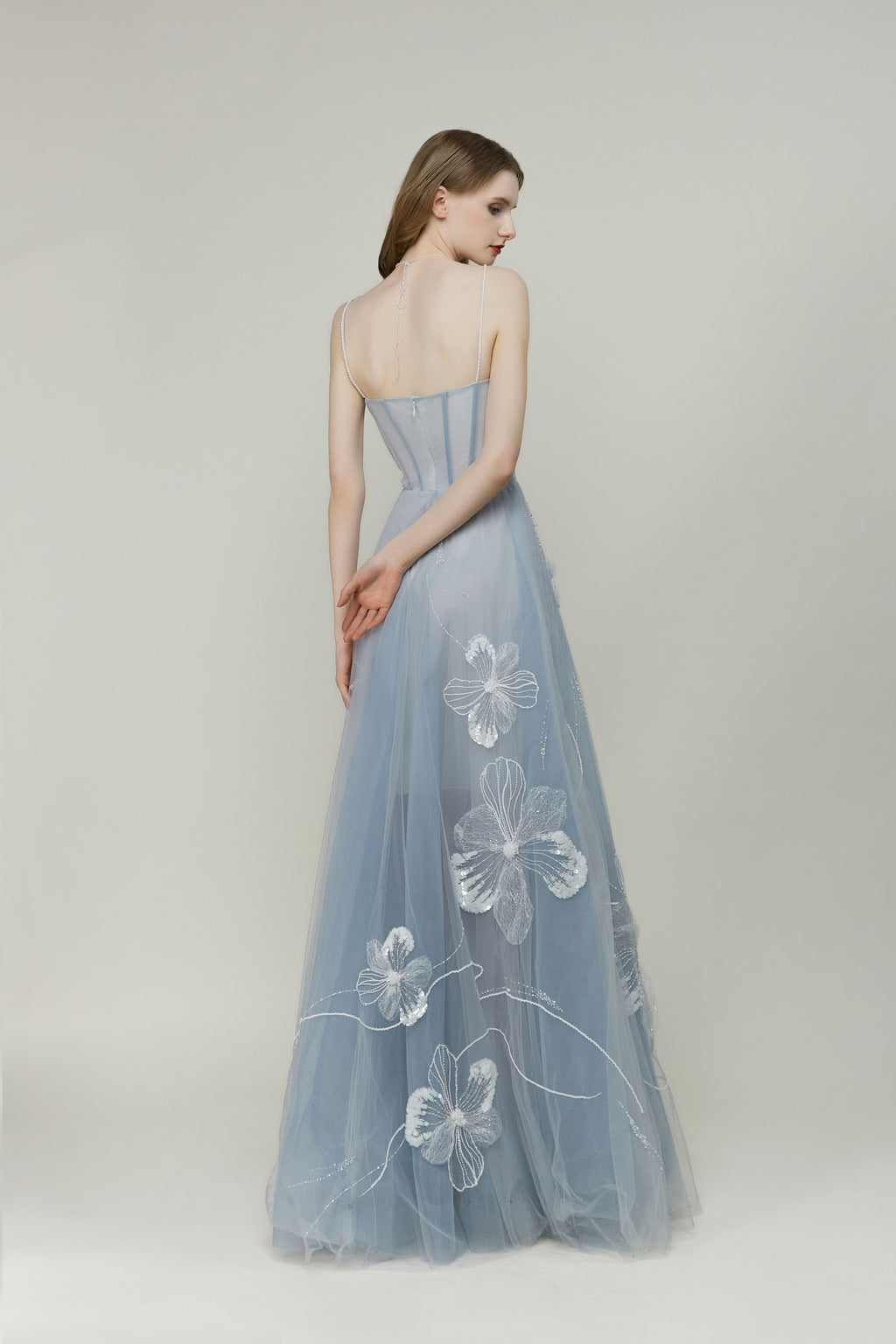 Pastel Blue Corset Dress