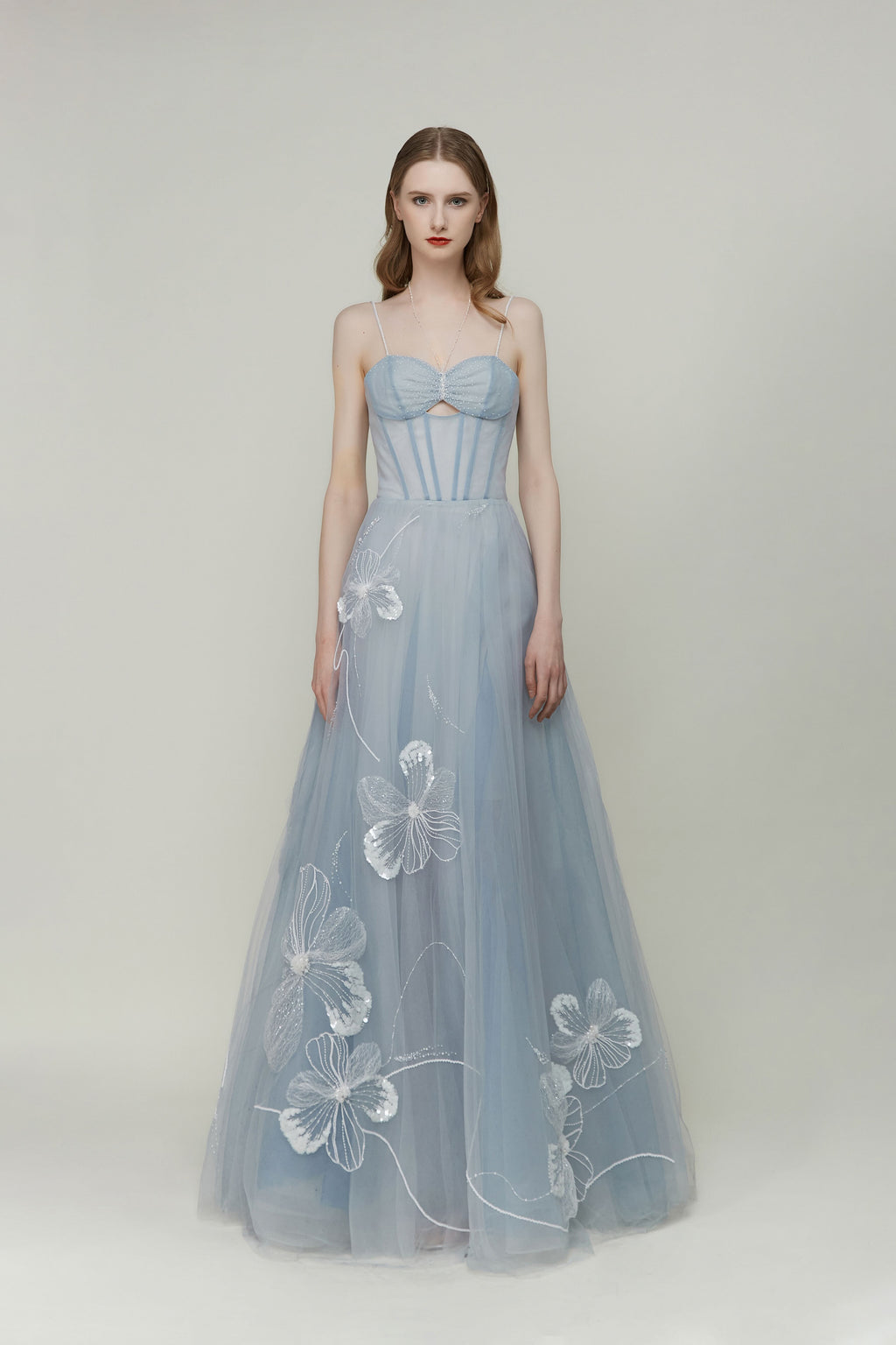 Pastel Blue Corset Dress