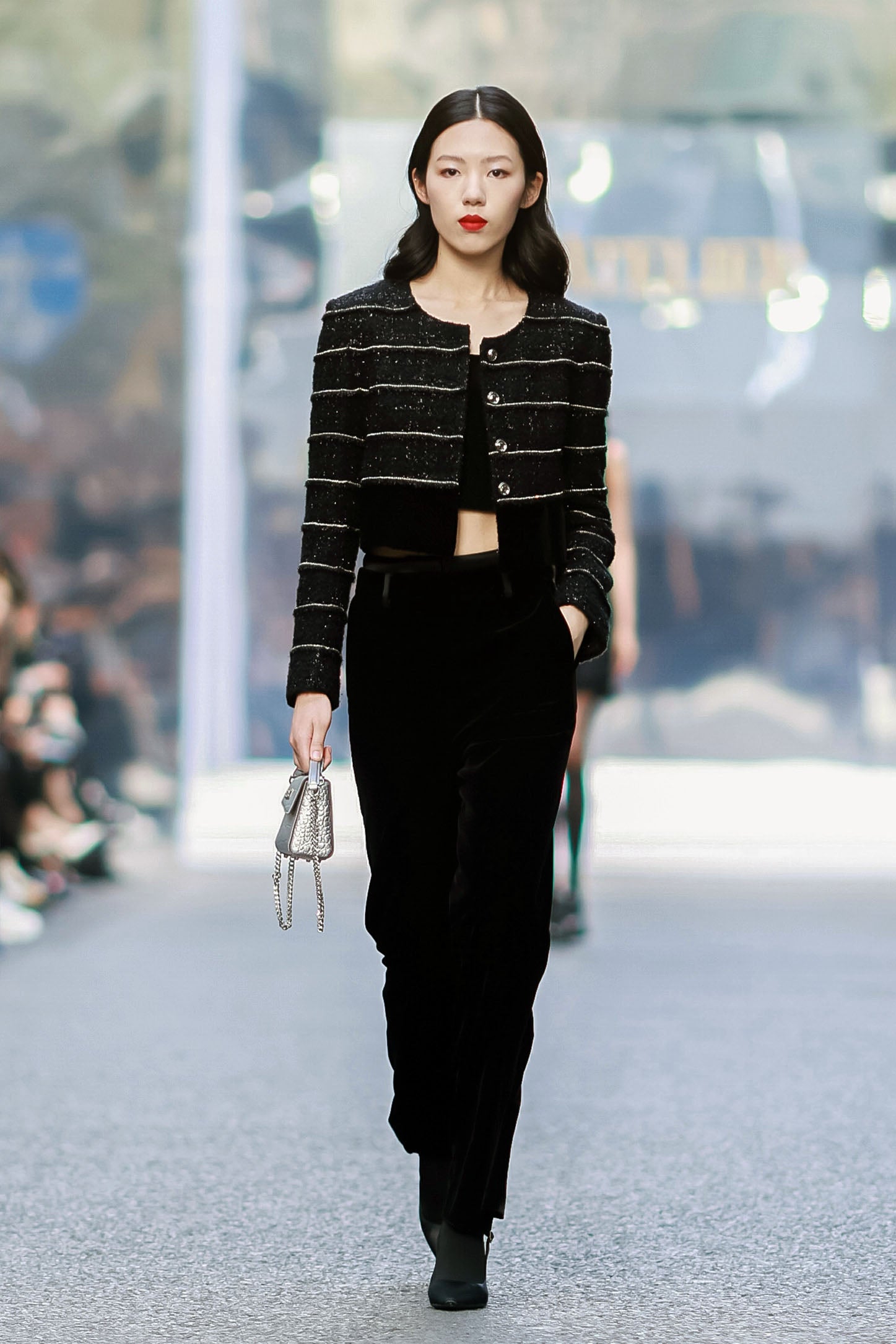 Cropped Black Swarovski Blazer