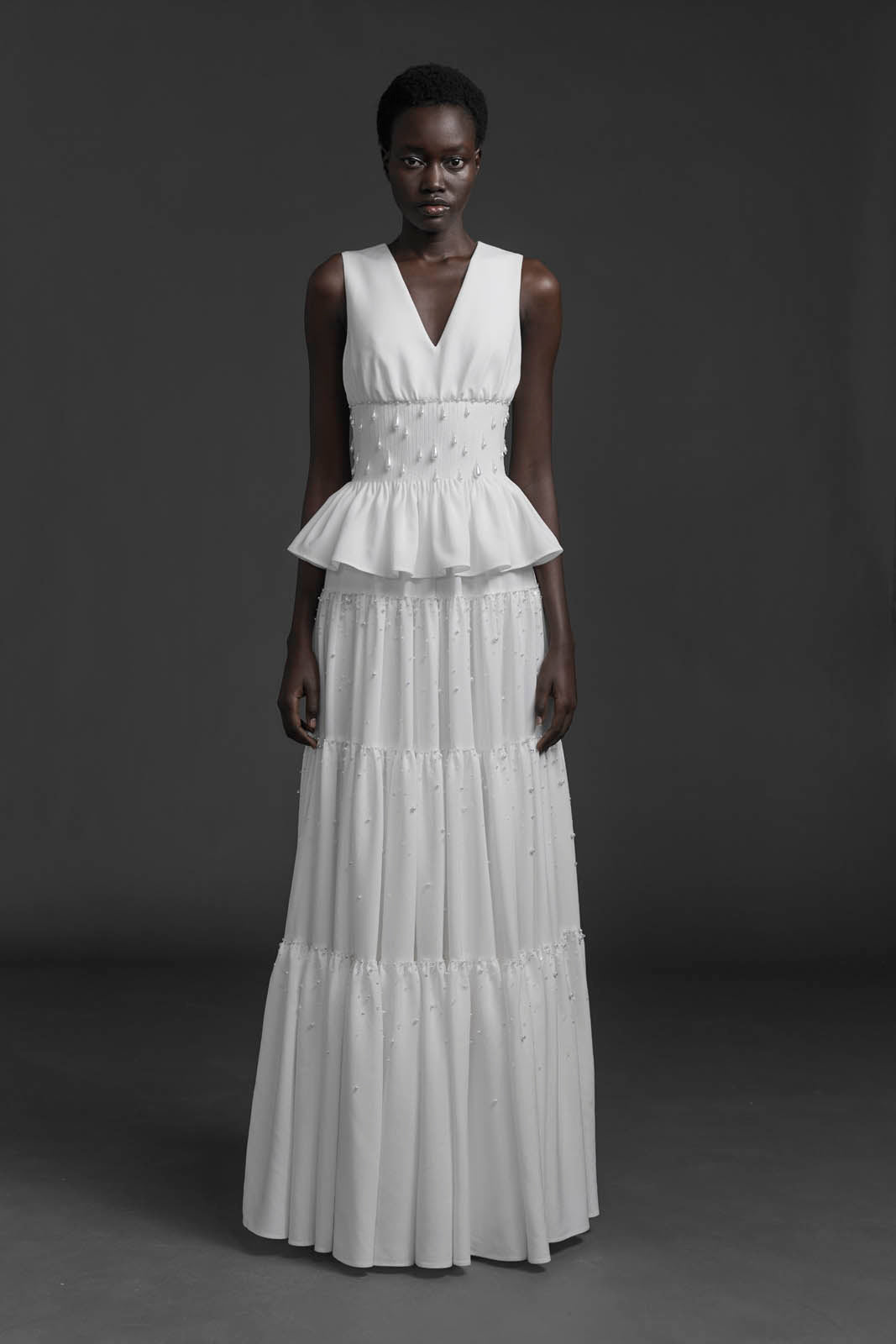 White Pearl Maxi Dress