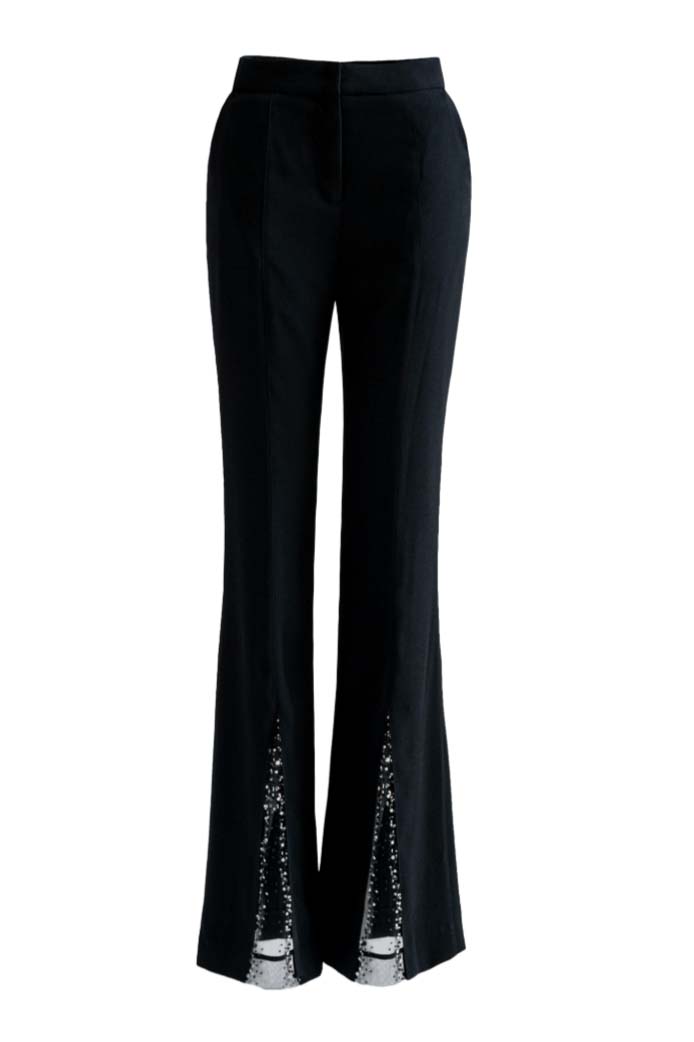 Black Trousers with Embellishments
